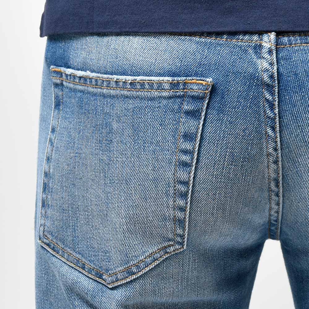PT TORINO DENIM ピーティートリノデニム コットン ストレッチ ウォッシュド ダメージ&リペア デニムパンツ SWING/SUPERSLIM FIT