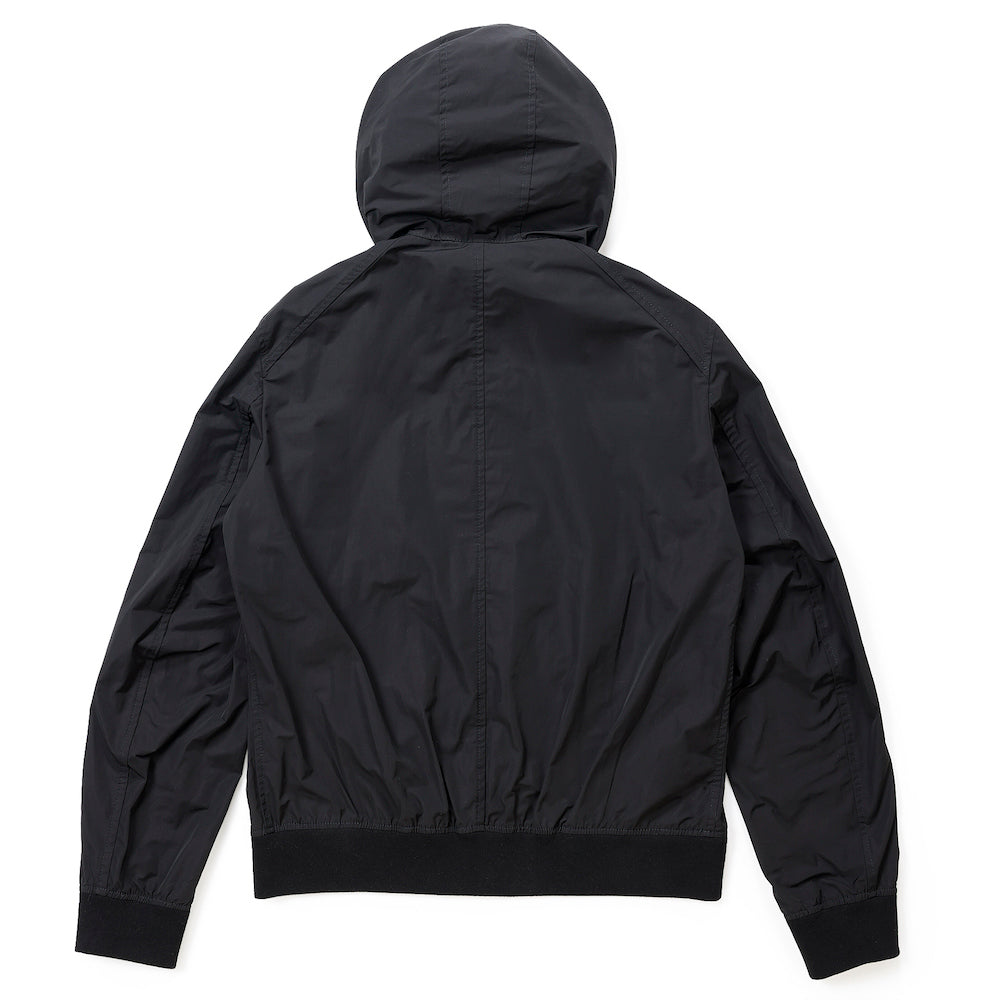 エンメティ / 【BR完全別注モデル】ウォッシャブルテックレザー コンビパーカー/TECH_01/NERO