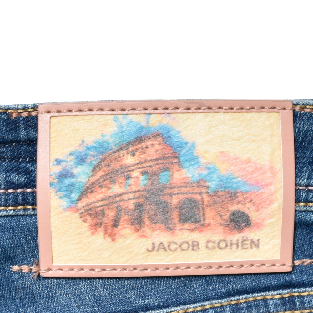 JACOB COHEN(ヤコブコーエン) NICKSLIMニックスリム ウォッシュドコットンストレッチテーパードスリムフィットデニム 226-82651