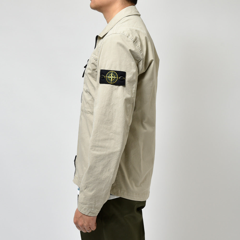 STONE ISLAND(ストーンアイランド) スーピマコットンストレッチツイルシャツブルゾン 80-151-02-10