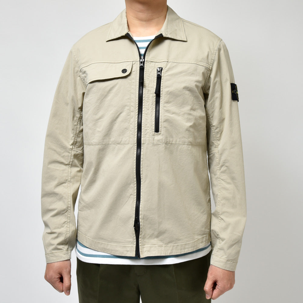 STONE ISLAND(ストーンアイランド) スーピマコットンストレッチツイルシャツブルゾン 80-151-02-10