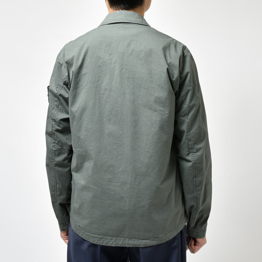 STONE ISLAND(ストーンアイランド) スーピマコットンストレッチツイルシャツブルゾン 80-151-02-10