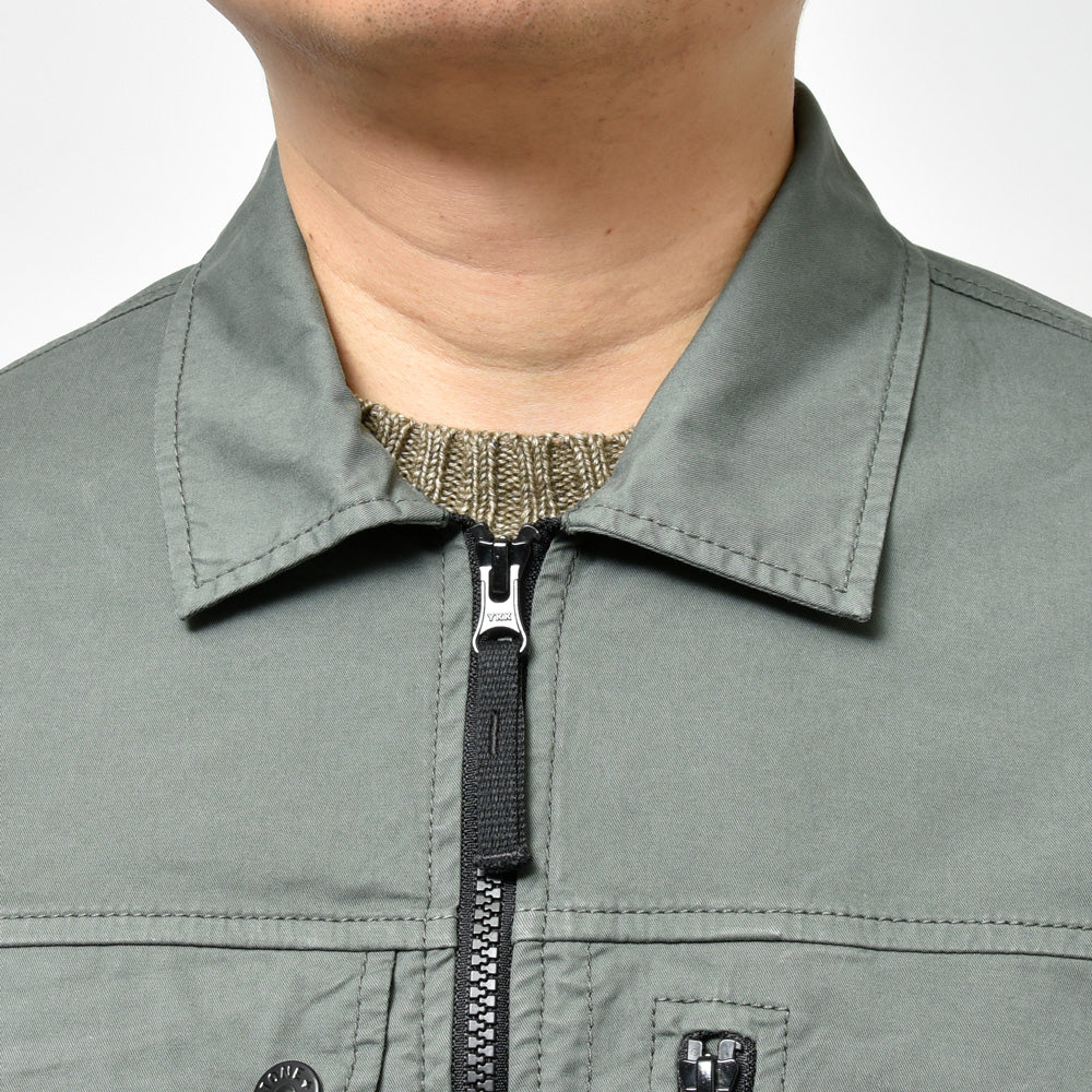 STONE ISLAND(ストーンアイランド) スーピマコットンストレッチツイルシャツブルゾン 80-151-02-10