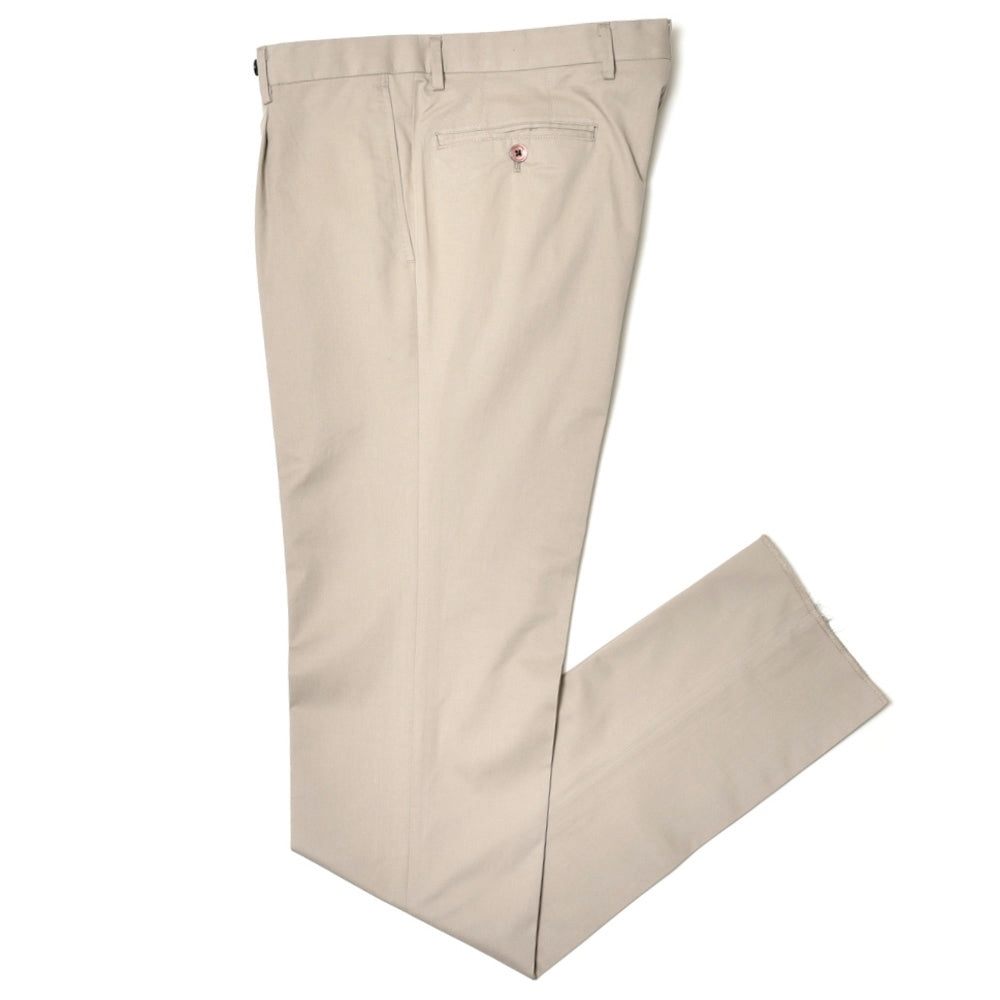 guji(グジ) CASHCOカシコ ストレッチコットンカシミアギャバジン1プリーツテーパードパンツ(MADE BY RING JACKET / Ermenegildo Zegnaファブリック
