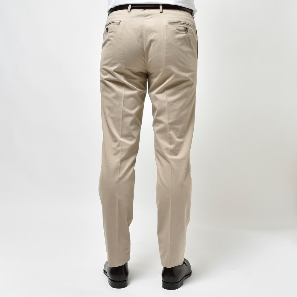 guji(グジ) CASHCOカシコ ストレッチコットンカシミアギャバジン1プリーツテーパードパンツ(MADE BY RING JACKET / Ermenegildo Zegnaファブリック