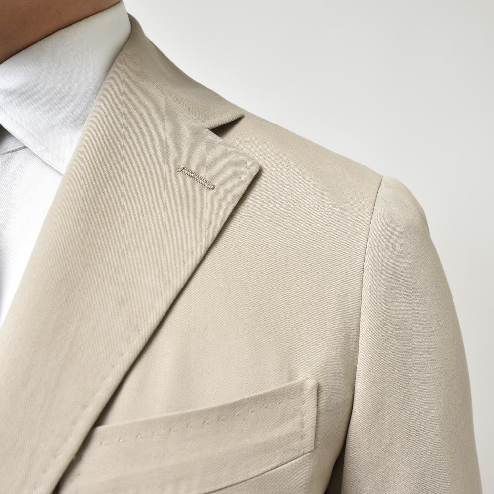 guji(グジ) CASHCOカシコ ストレッチコットンカシミアギャバジン3Bジャケット(MADE BY RING JACKET / Ermenegildo Zegnaファブリック使用)