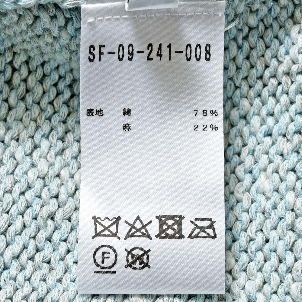 Settefili Cashmere セッテフィーリ カシミア コットン リネン メランジ ミドルゲージ クルーネック ニット