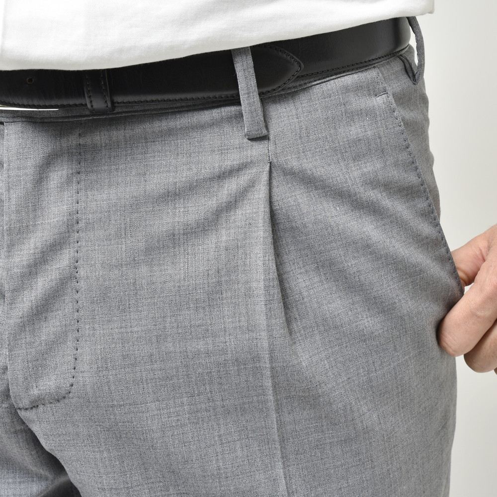 LARDINI(ラルディーニ) EASY WEARイージーウェア テクノウールトロピカル3B1プリーツスーツ JZ091AQ/EQEL62702