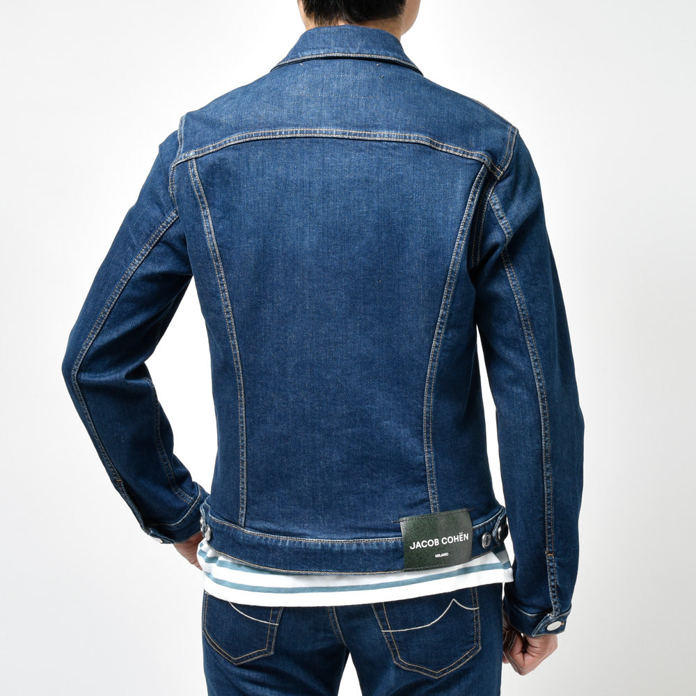JACOB COHEN(ヤコブコーエン) ENDLESS LUXURY ウォッシュドオーガニックコットンストレッチデニムジャケット 226-81718