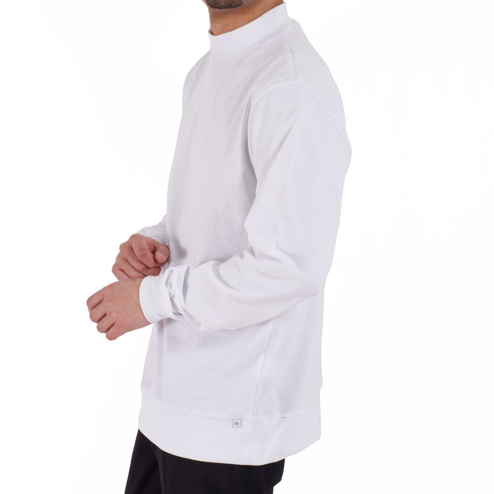 アンティーチポ / スムースコットン モックネック ロングスリーブ Tシャツ/FIANO LUNGO/smooth