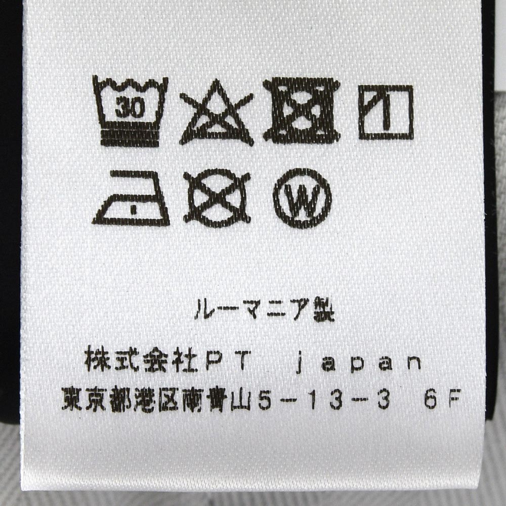 PT TORINO DENIM ピーティートリノデニム ring別注 コットン ストレッチ ウォッシュド ブラックデニムスラックス HOUSE/SUPERSLIM FIT