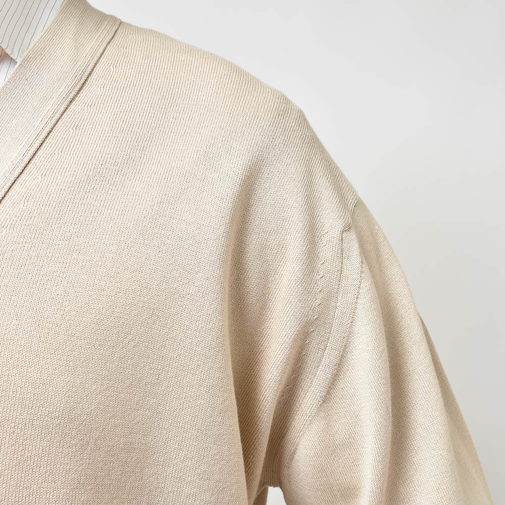 JOHN SMEDLEY ジョンスメドレー S4578 シーアイランドコットン 24ゲージ Vネック ニットカーディガン