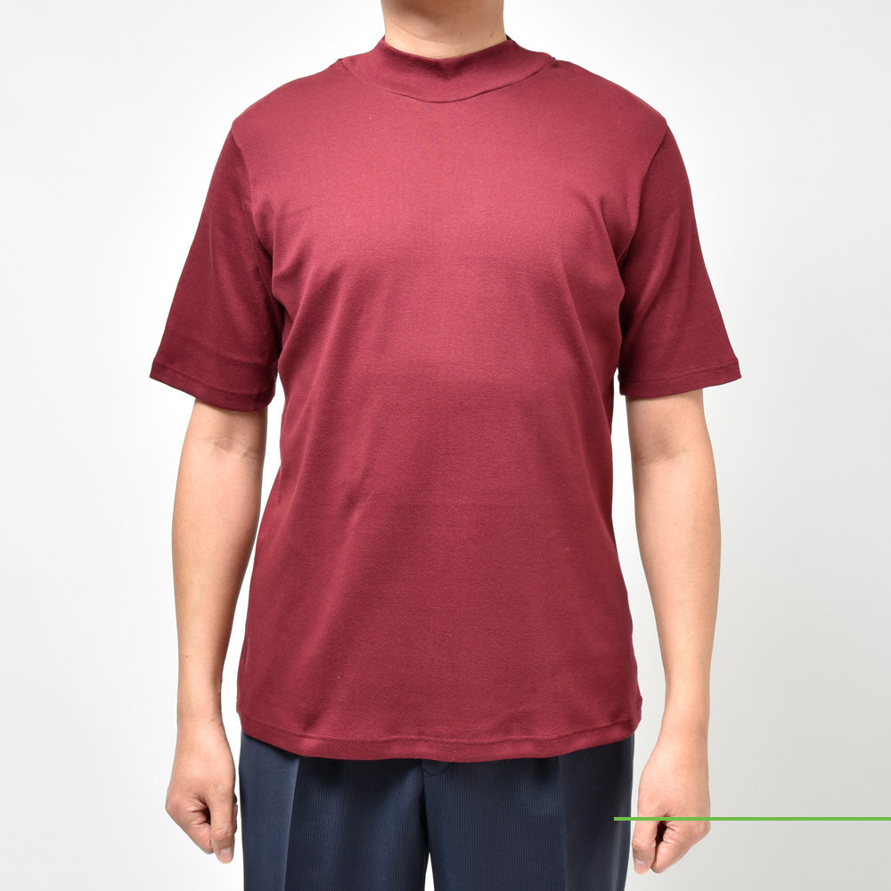 MAISON CORNICHON(メゾン コルニション) コットンフライスモックネックS/Sカットソー