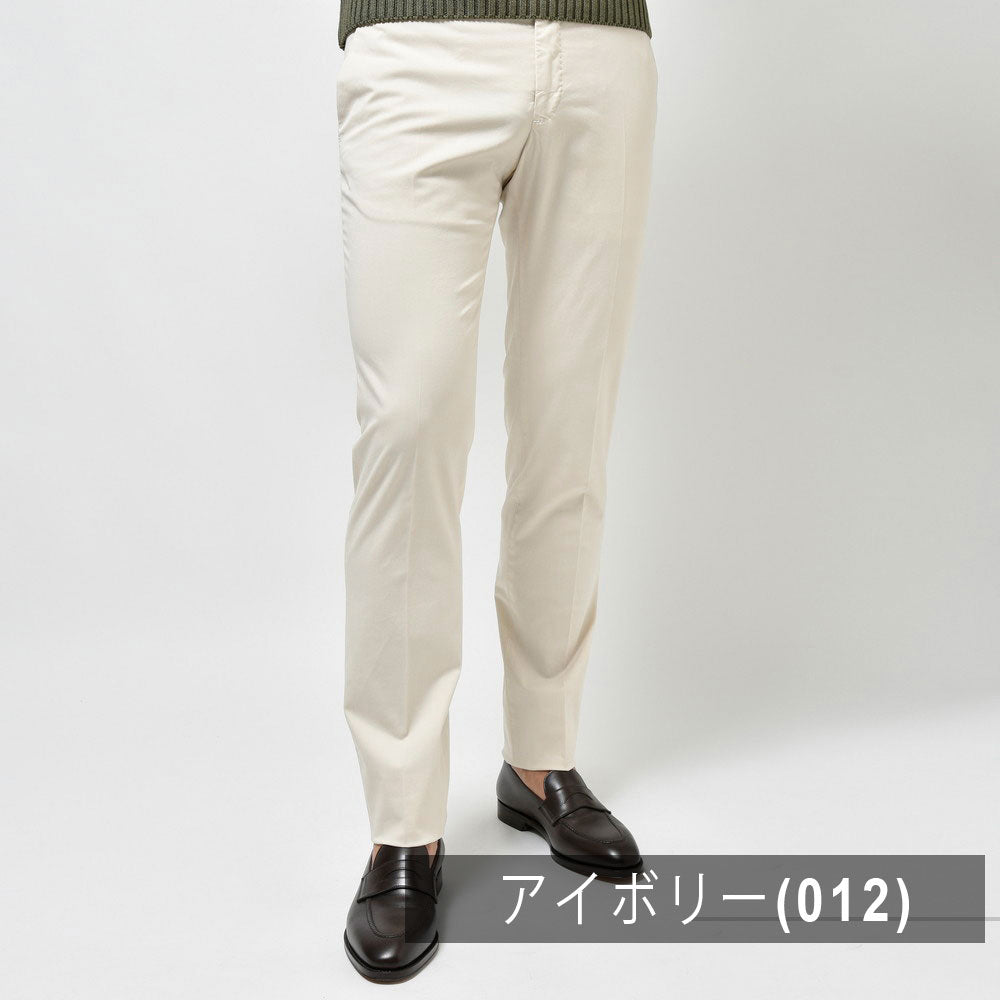 INCOTEX(インコテックス) SLIMFIT ガーメントダイストレッチコットンロイヤルバタヴィアテーパードパンツ 11658