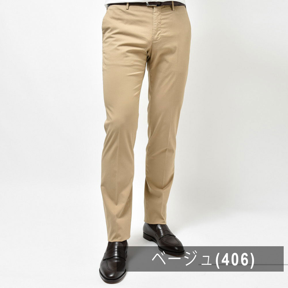 INCOTEX(インコテックス) SLIMFIT ガーメントダイストレッチコットンロイヤルバタヴィアテーパードパンツ 11658