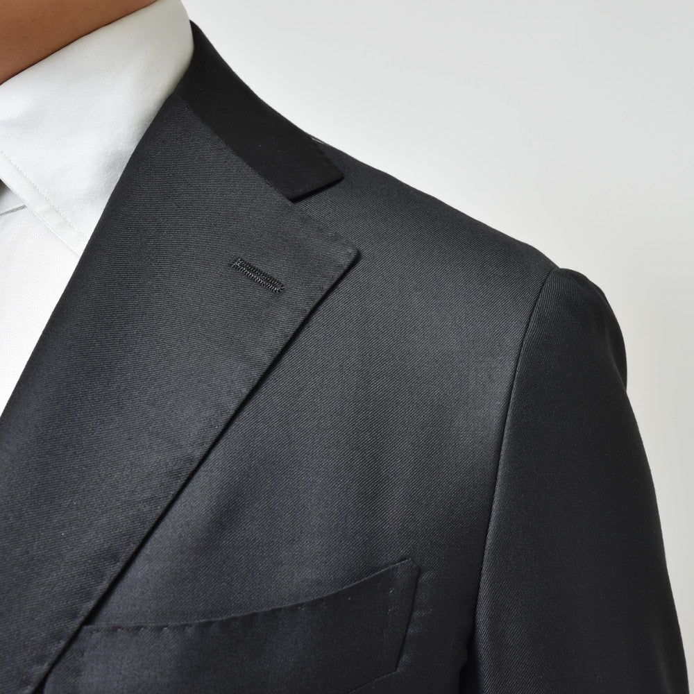guji(グジ) SUPER150'sウールソリッド3B1プリーツスーツ (MADE BY RING JACKET / LoroPianaファブリック使用)【オールシーズン】
