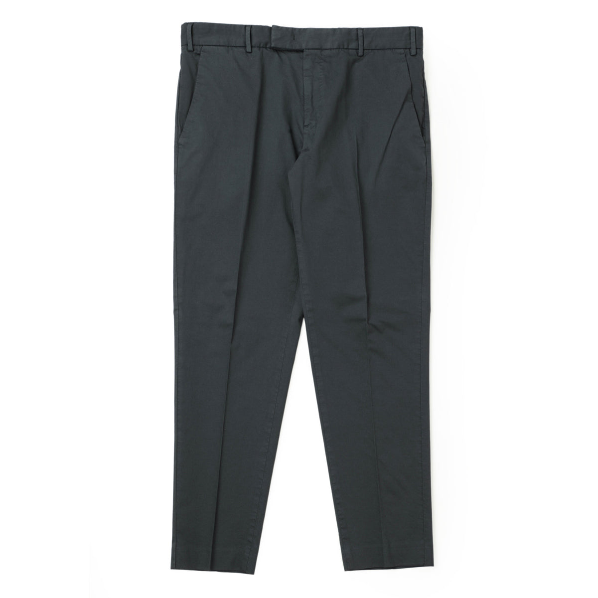ピーティートリノ / コットン リネン ストレッチ ノープリーツ スラックスパンツ / EDGE / REBEL FIT / ネイビー