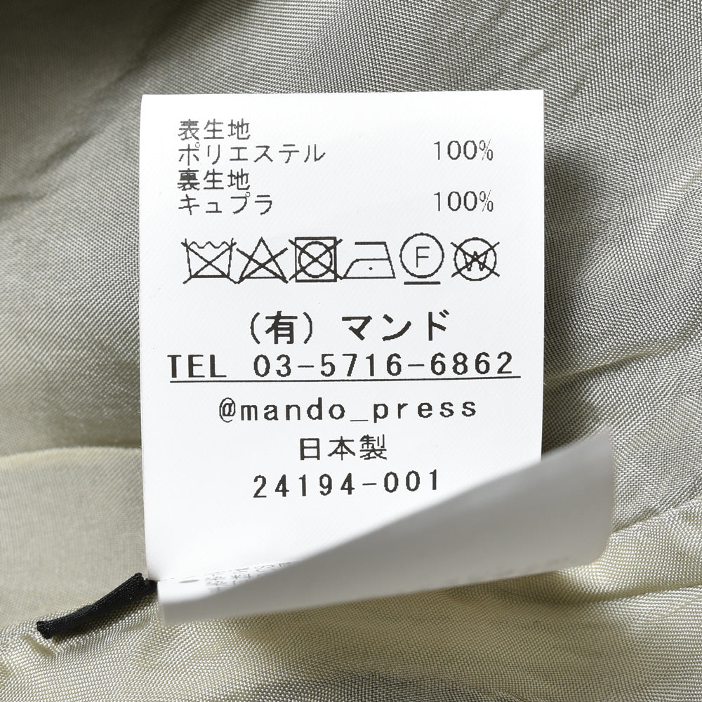 mando(マンド) ガーメントダイポリエステルダブルライダースブルゾン 24194-001