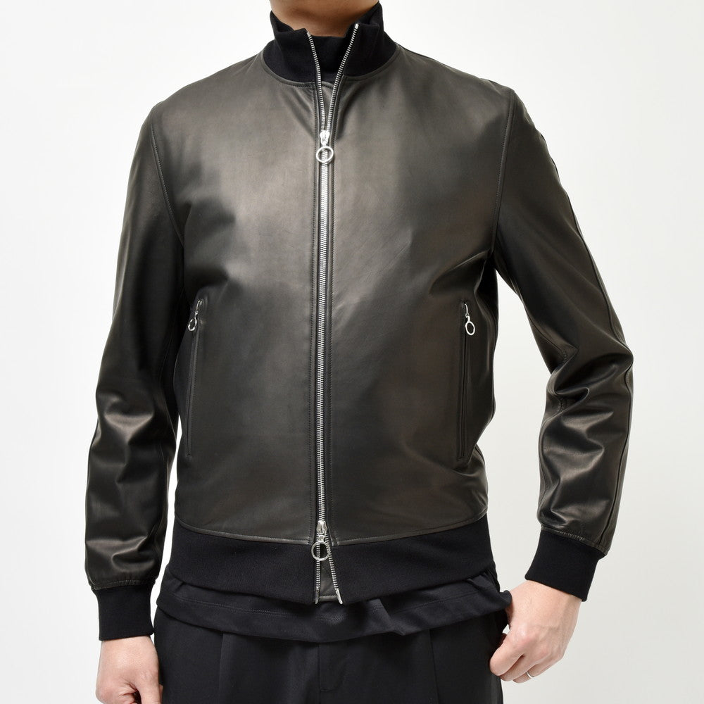 SERAPHIN(セラファン) WEST POINTウエストポイント ラムレザージップブルゾン