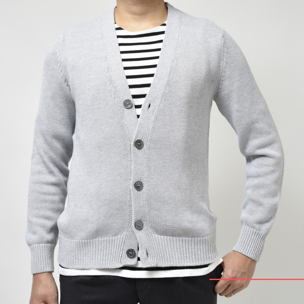 ZANONE(ザノーネ) 5ゲージソフトコットンリブニットカーディガン CARDIGAN/SLIM FIT/813188/ZM360 15602