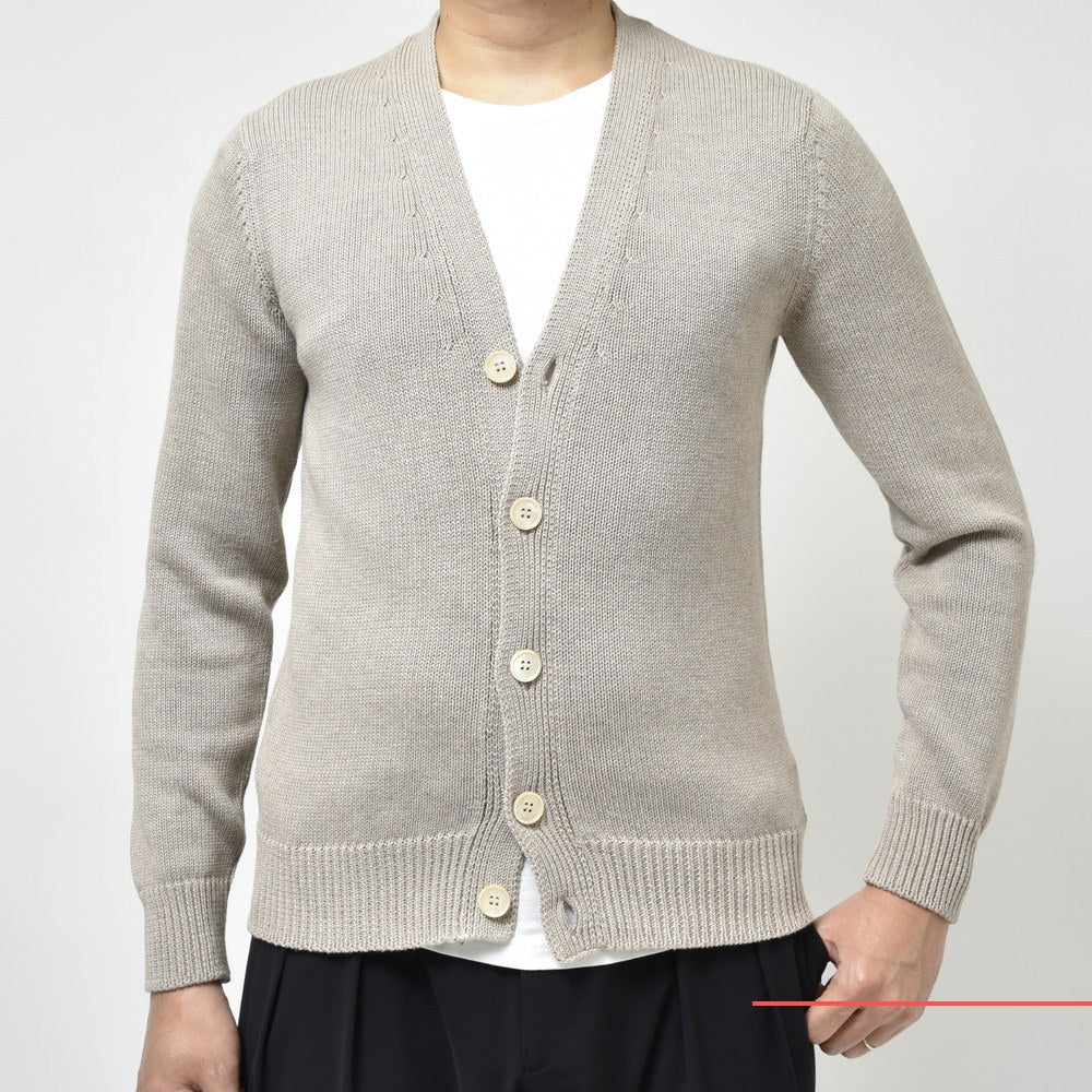 ZANONE(ザノーネ) 5ゲージソフトコットンリブニットカーディガン CARDIGAN/SLIM FIT/813188/ZM360 15602