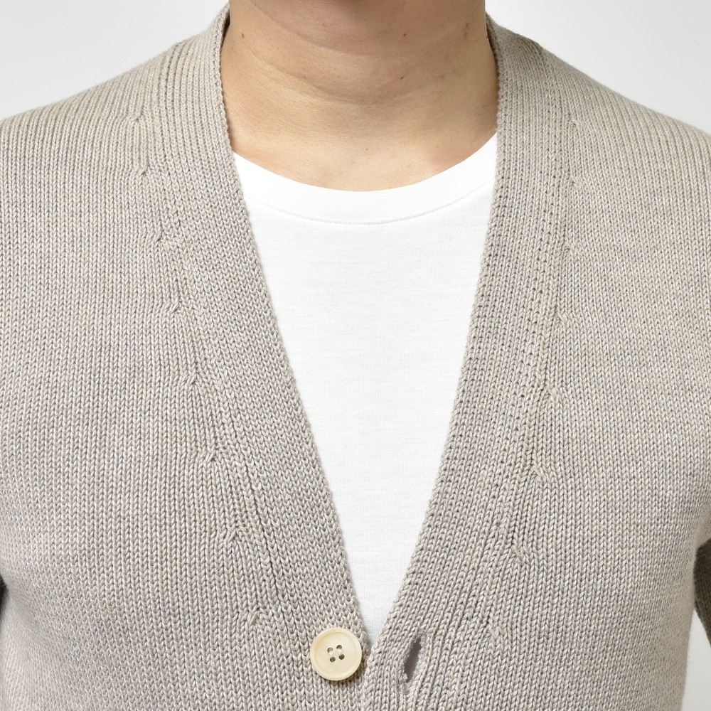 ZANONE(ザノーネ) 5ゲージソフトコットンリブニットカーディガン CARDIGAN/SLIM FIT/813188/ZM360 15602