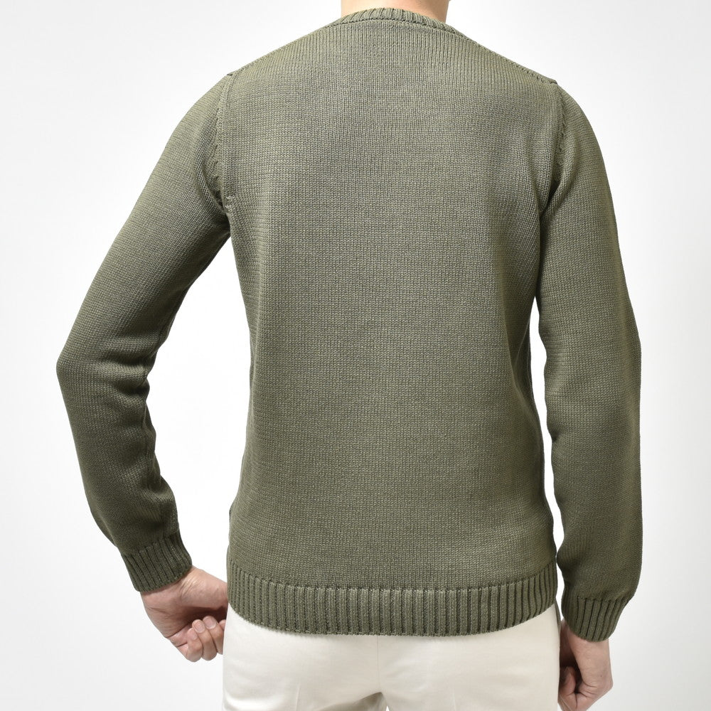 ZANONE(ザノーネ) 5ゲージコットンリブクルーネックニット GIRO/SLIM FIT/811258/ZM364 15412