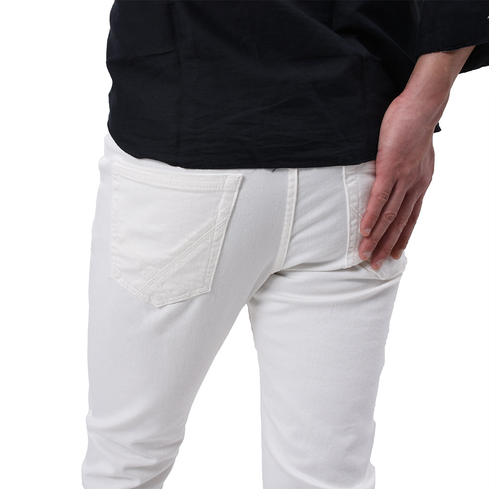 ロイ ロジャース / ストレッチ ホワイトデニム パンツ/SLIM/Leonardo JP MAN BULL ELAST
