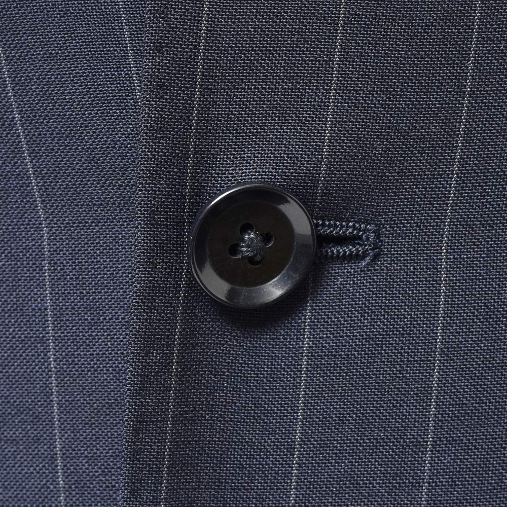 guji(グジ) SUPER BRIOスーパーブリオ キッドモヘアウールピンストライプ3B1プリーツスーツ(MADE BY RING JACKET / DORMEUILファブリック使用) 【春/