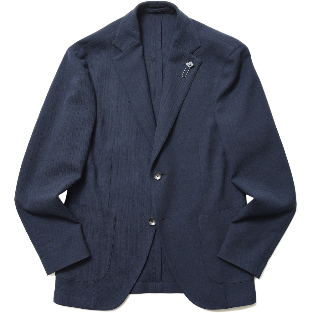 LARDINI(ラルディーニ) IZUMOイズモ ウールポリコットンへインボーンライトウェイトシャツジャケット JZIZUMO/EQSK62509