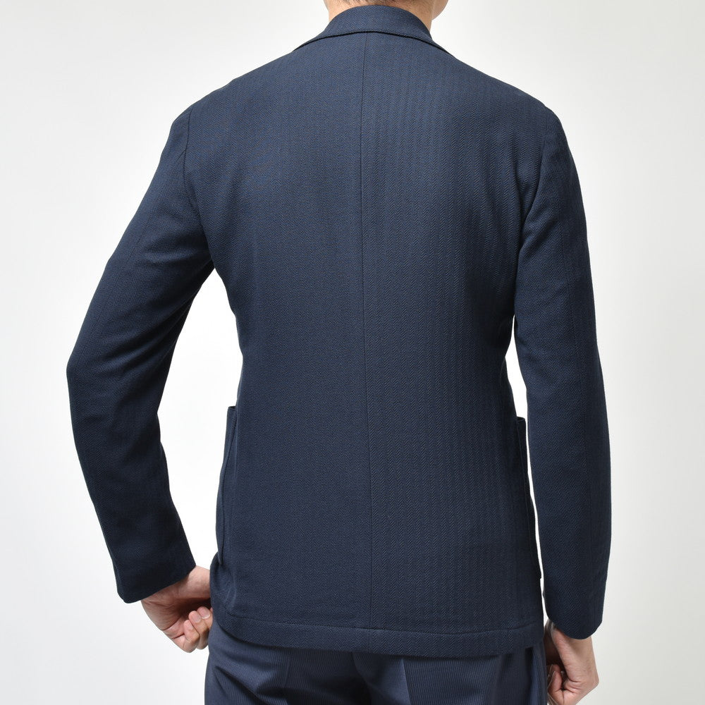 LARDINI(ラルディーニ) IZUMOイズモ ウールポリコットンへインボーンライトウェイトシャツジャケット JZIZUMO/EQSK62509