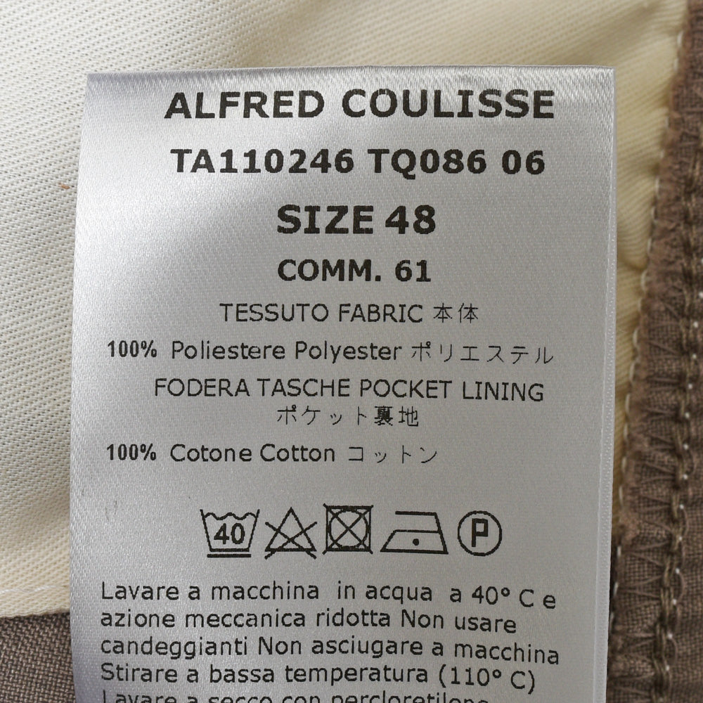 CellarDoor(セラードアー) ALFRED COULISSE ポリエステルタイプライターシャーリングテーパードパンツ TA110246