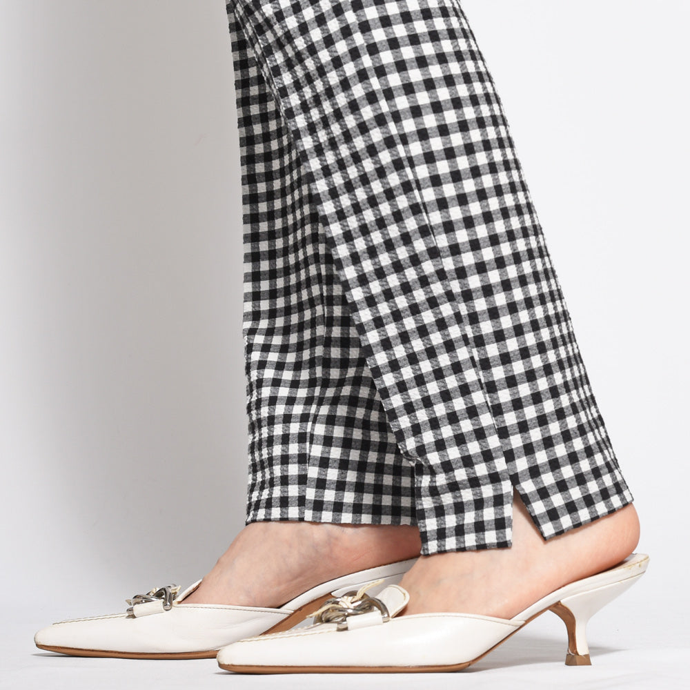 PT TORINO(ピーティー トリノ)<BR>NEW YORK/DX24 ギンガムチェック テーパードパンツ
