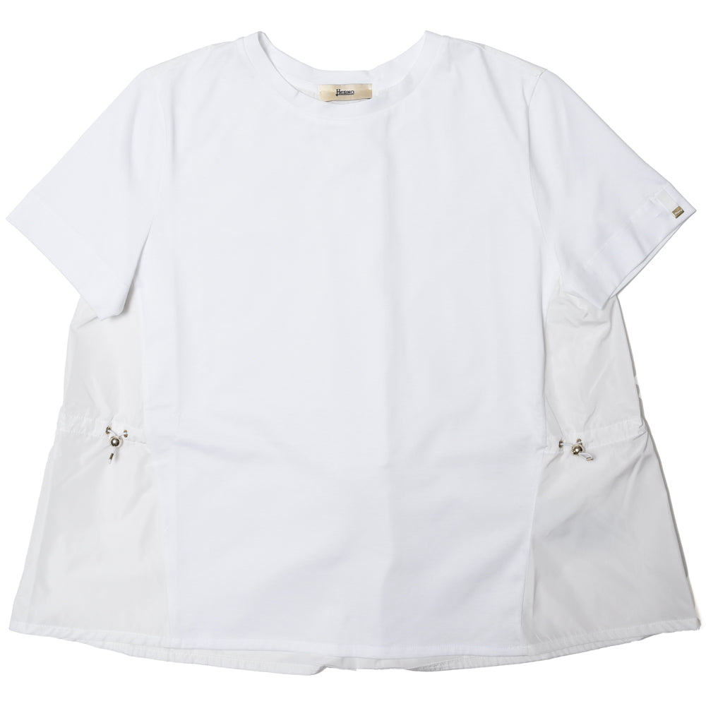 HERNO(ヘルノ)<BR>JG000224D CHIC COTTON JERSEY & NEW TECHNO TAFFETA Tシャツ