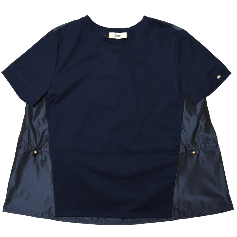HERNO(ヘルノ)<BR>JG000224D CHIC COTTON JERSEY & NEW TECHNO TAFFETA Tシャツ