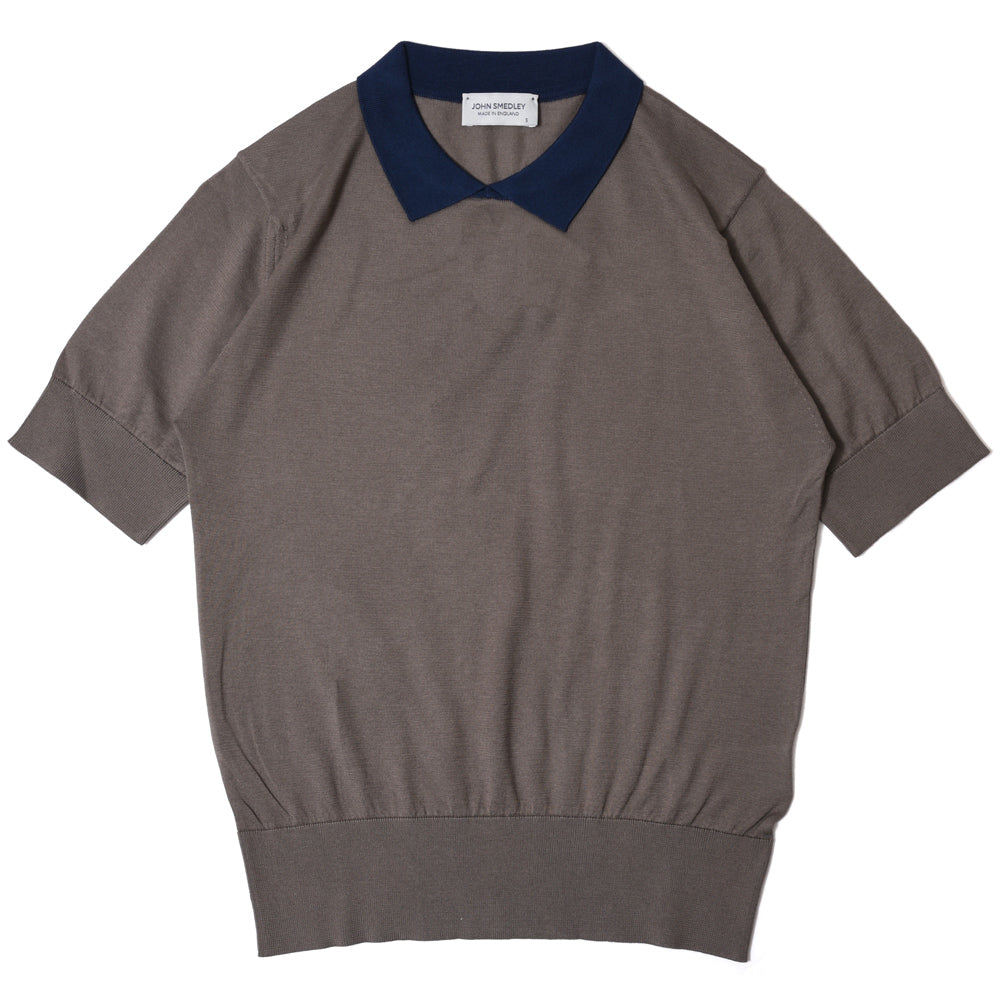 JOHN SMEDLEY(ジョンスメドレー)<BR>S4485 日本別注 コットン30G バイカラーポロニット