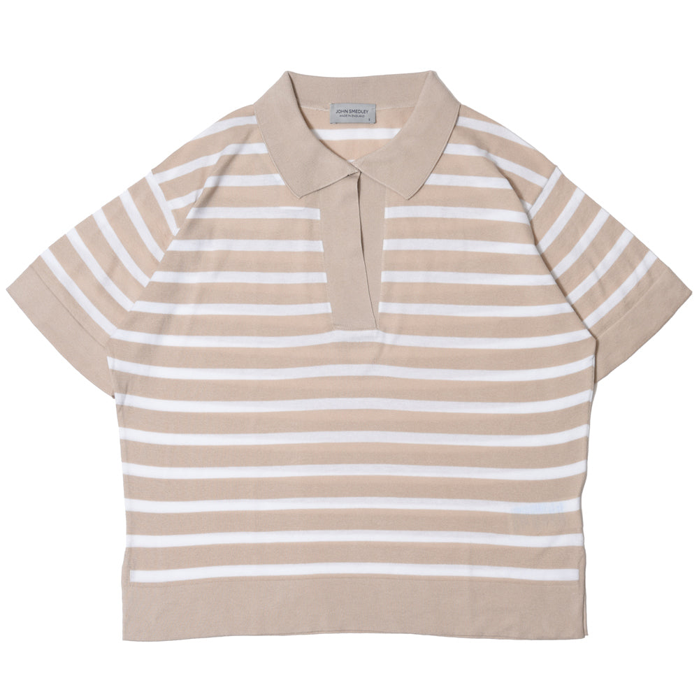 JOHN SMEDLEY(ジョンスメドレー)<BR> SOLA スキッパーニットポロ