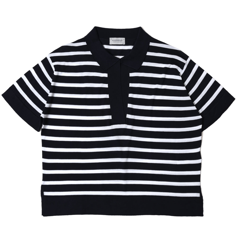 JOHN SMEDLEY(ジョンスメドレー)<BR> SOLA スキッパーニットポロ