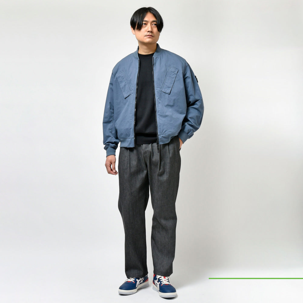 STONE ISLAND(ストーンアイランド) スーピマコットンストレッチツイルボマーブルゾン 80-154-25-10