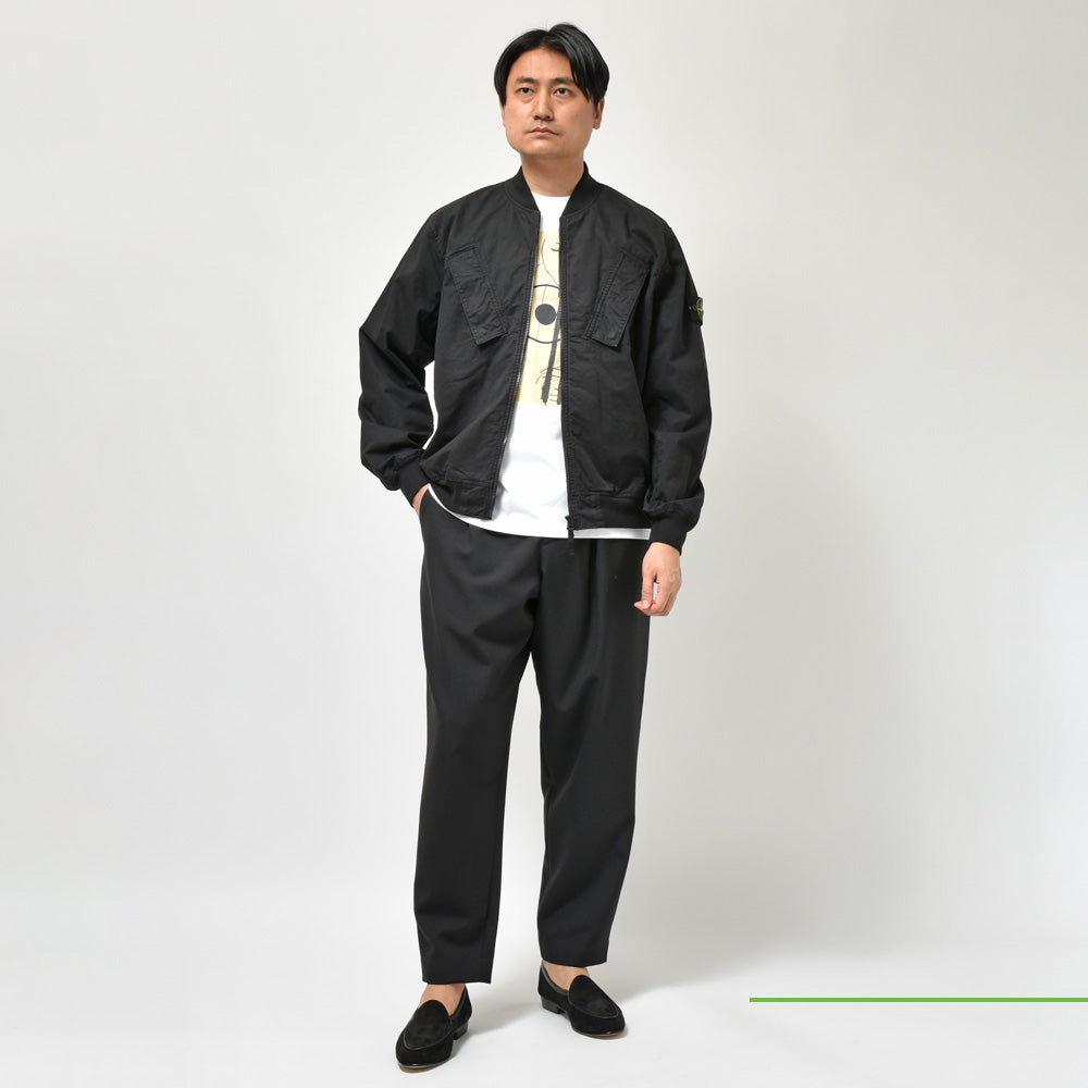 STONE ISLAND(ストーンアイランド) スーピマコットンストレッチツイルボマーブルゾン 80-154-25-10