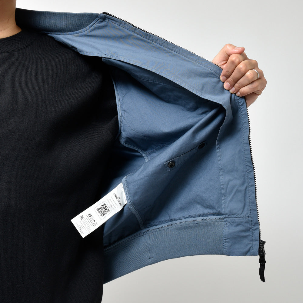 STONE ISLAND(ストーンアイランド) スーピマコットンストレッチツイルボマーブルゾン 80-154-25-10