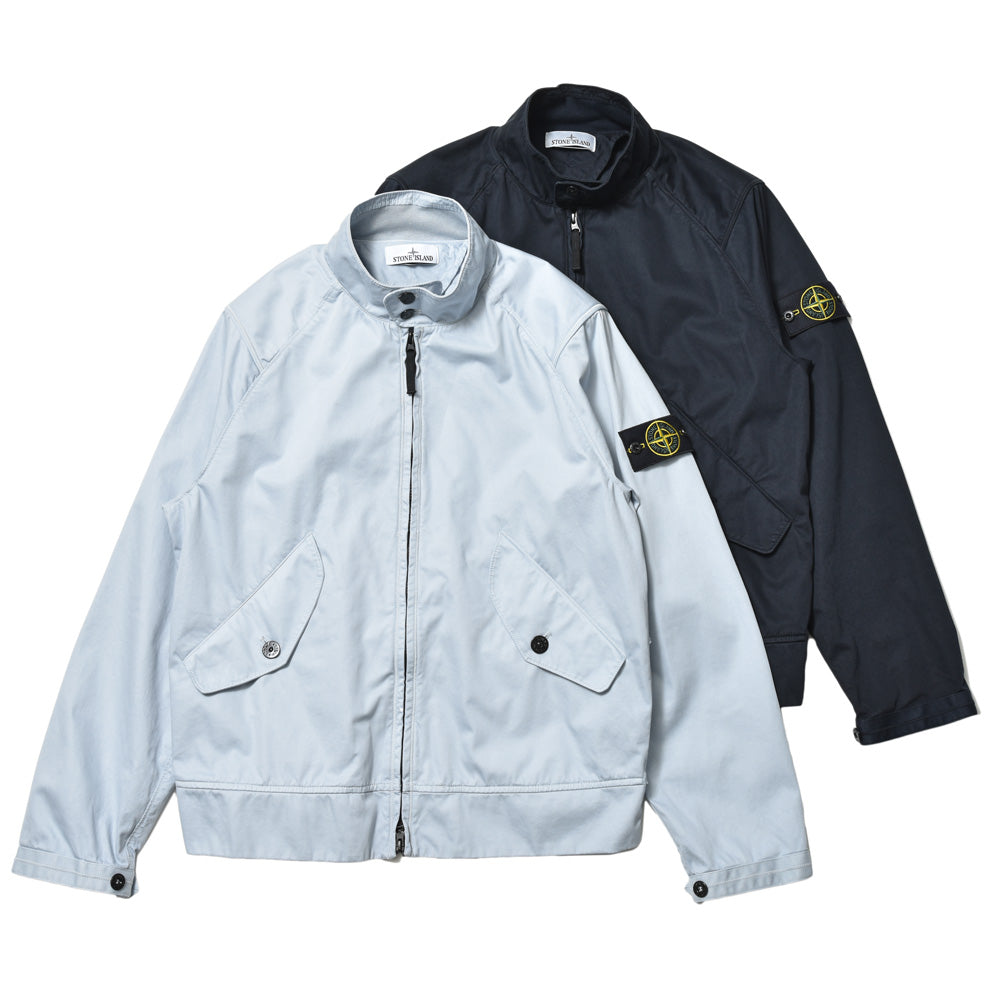 STONE ISLAND(ストーンアイランド) ガーメントダイコットンスタンドカラーブルゾン 80-154-37-34
