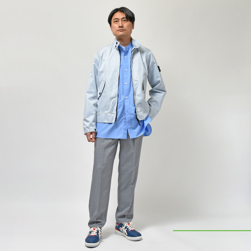 STONE ISLAND(ストーンアイランド) ガーメントダイコットンスタンドカラーブルゾン 80-154-37-34