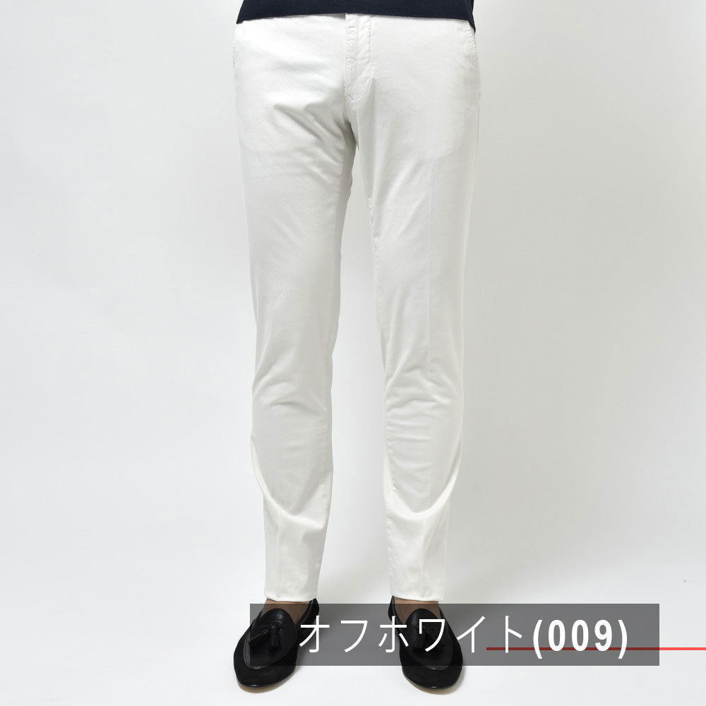 INCOTEX SLACKS(インコテックス スラックス) SLIM FIT ガーメントダイオーガニックコットンストレッチギャバジンテーパードパンツ 17S100-9664A