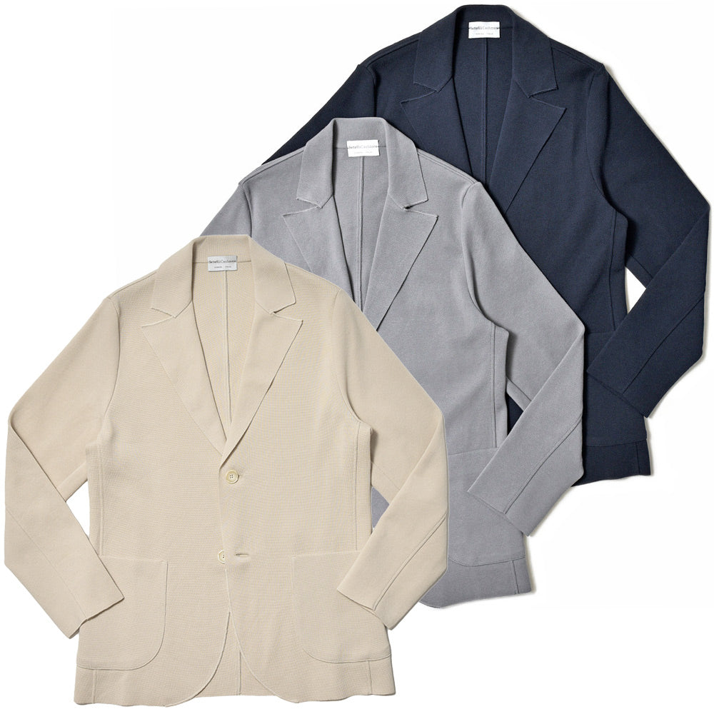 Settefili Cashmere セッテフィーリ カシミア コットン ミラノリブ ニットジャケット