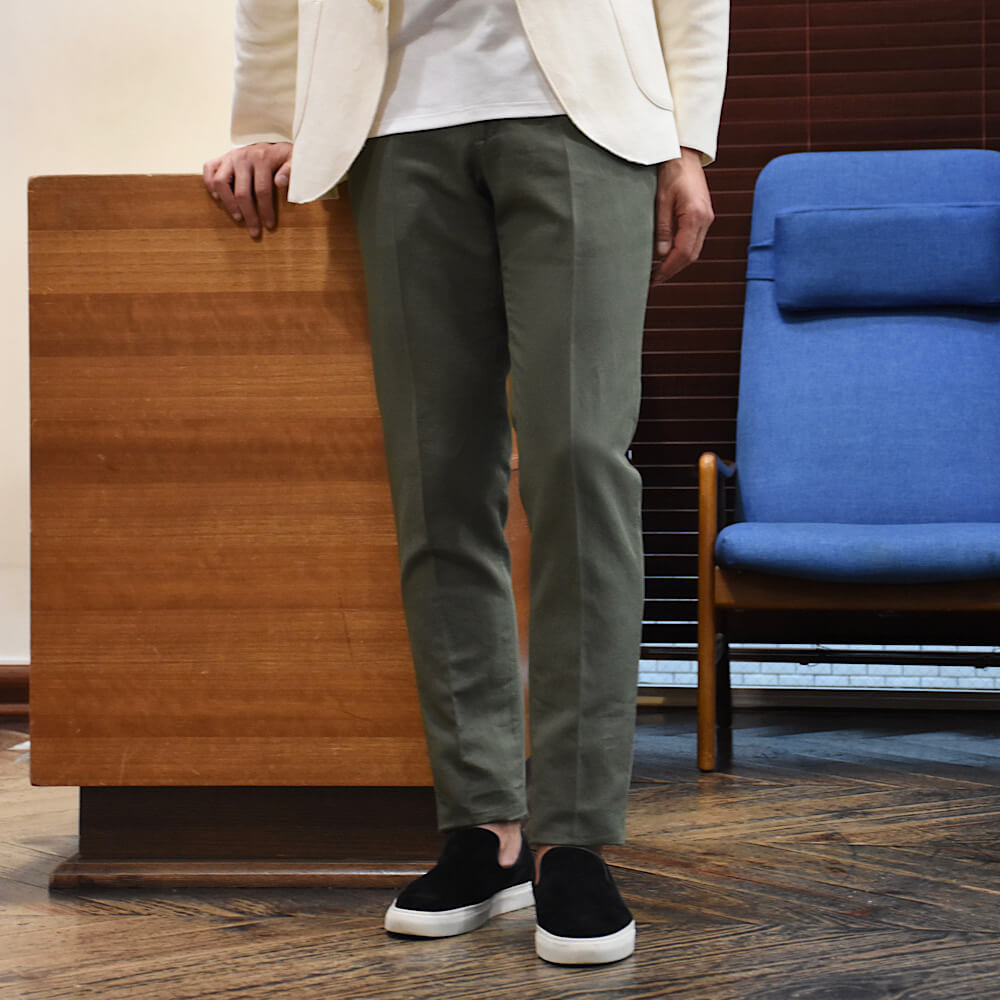 インコテックス / CHINOLINO(チノリノ) ノープリーツ パンツ/SLIM FIT/1W0030 9189A