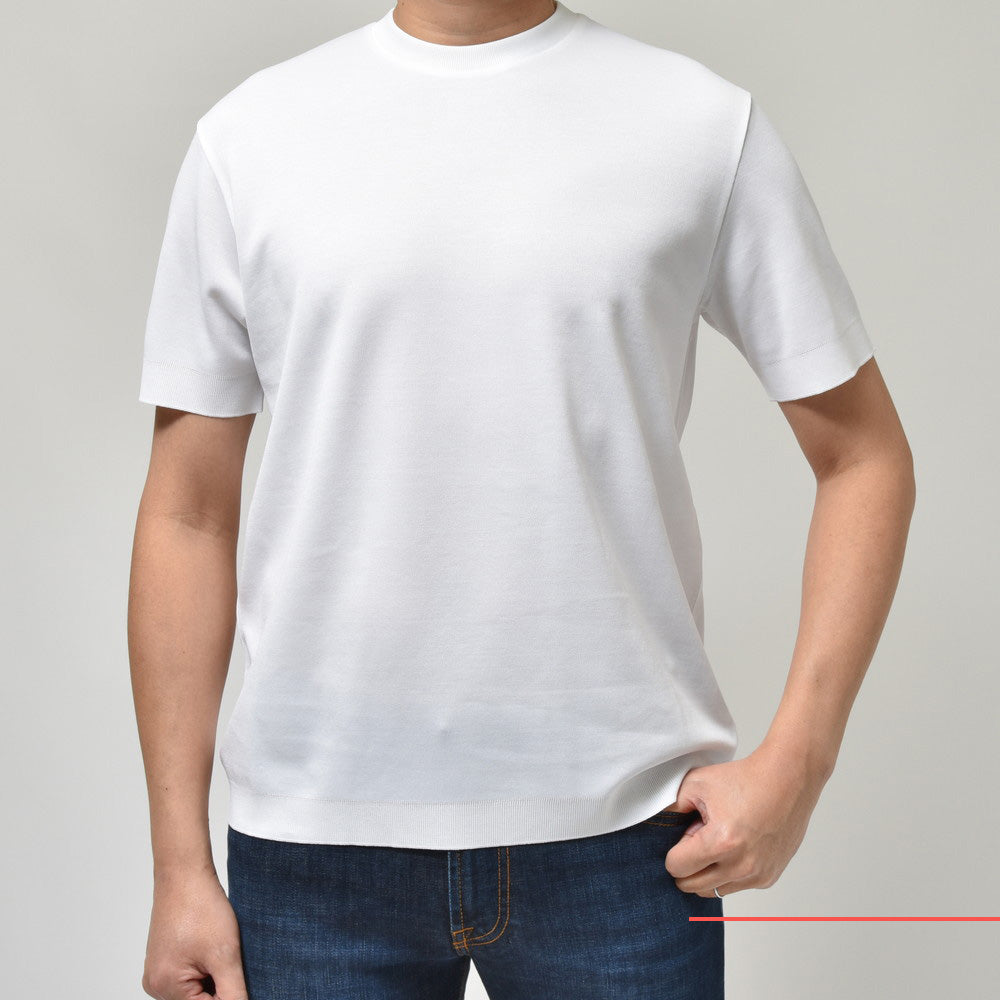 HERNO(ヘルノ) ジャージニットエフェクトS/Sクルーネックカットソー JG000206U-52059