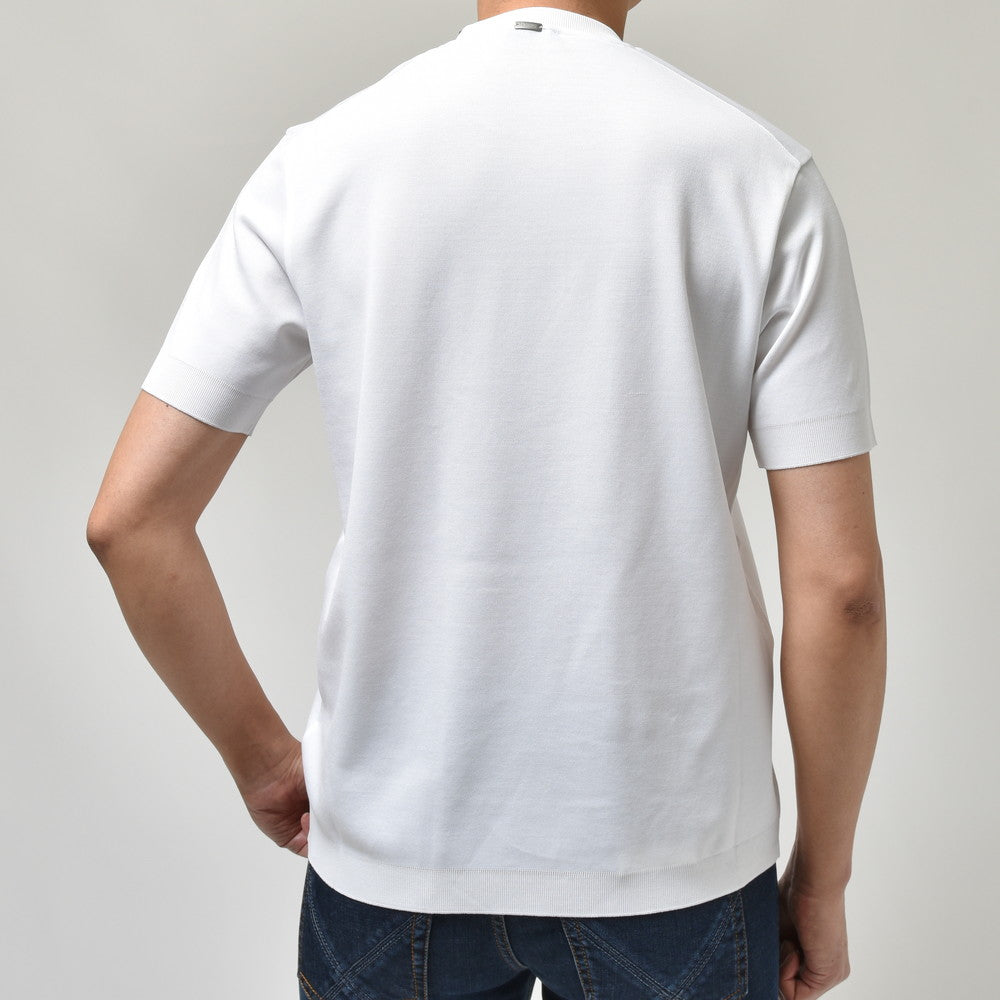 HERNO(ヘルノ) ジャージニットエフェクトS/Sクルーネックカットソー JG000206U-52059