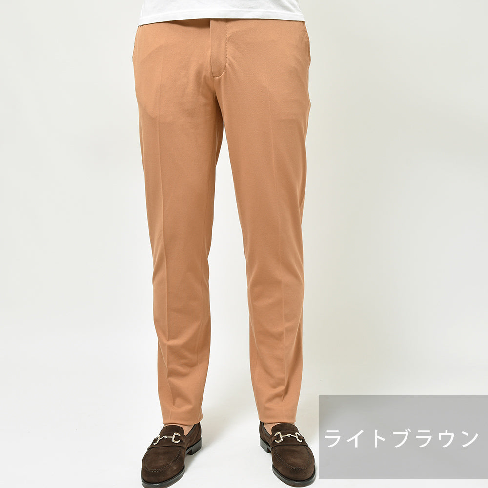 CIRCOLO 1901 チルコロ1901 コットン ストレッチ プレミアムピケ 鹿の子ジャージー セットアップ対応 ノープリーツ パンツ