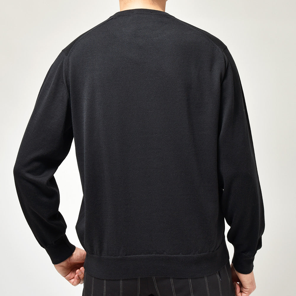 JOHN SMEDLEY ジョンスメドレー S4577 シーアイランドコットン 24ゲージ クルーネック ニット